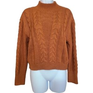 NIKKA K cable knit long sleeve sweater M